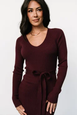Clearance Baltic Born Blayne Ribbed Midi Dress | Mulberry