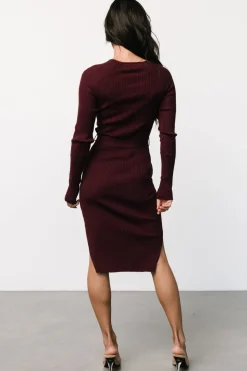 Clearance Baltic Born Blayne Ribbed Midi Dress | Mulberry