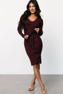 Clearance Baltic Born Blayne Ribbed Midi Dress | Mulberry