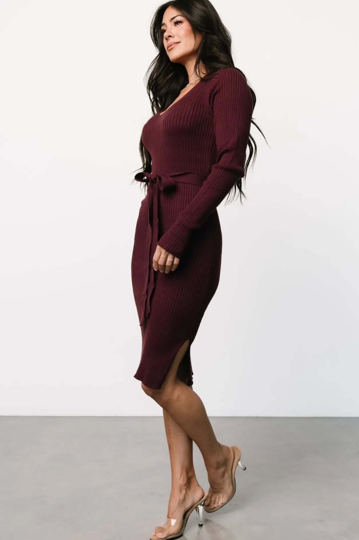 Clearance Baltic Born Blayne Ribbed Midi Dress | Mulberry