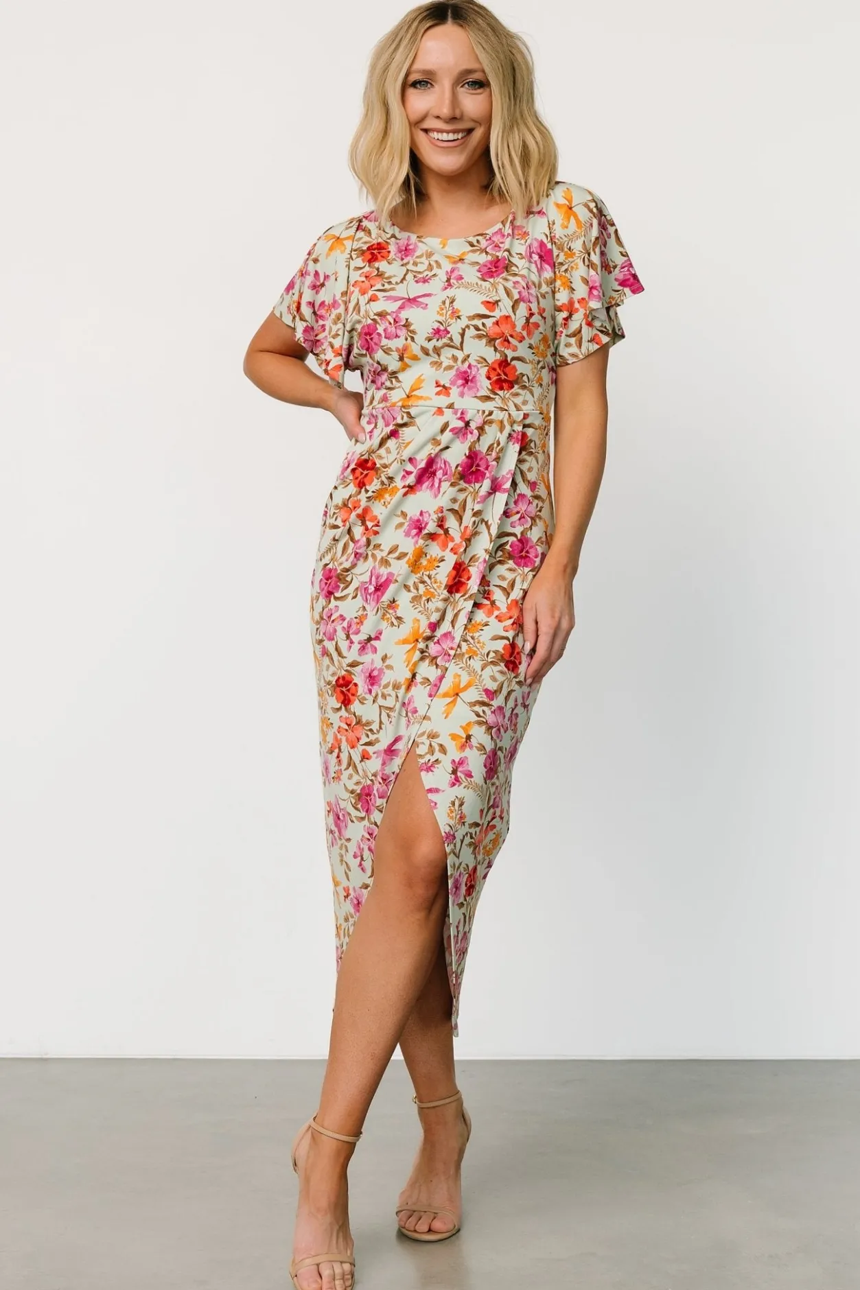 Best Baltic Born Bloomfield Midi Dress | Sage Floral SageFloral