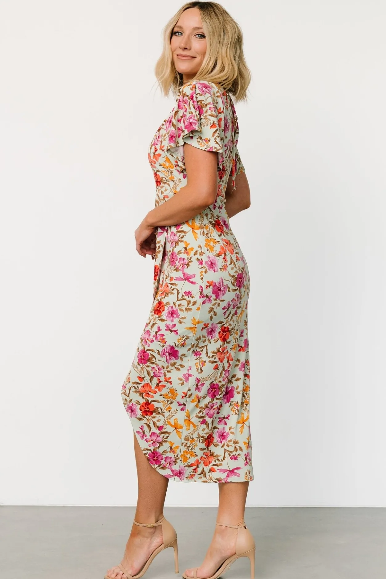 Best Baltic Born Bloomfield Midi Dress | Sage Floral SageFloral