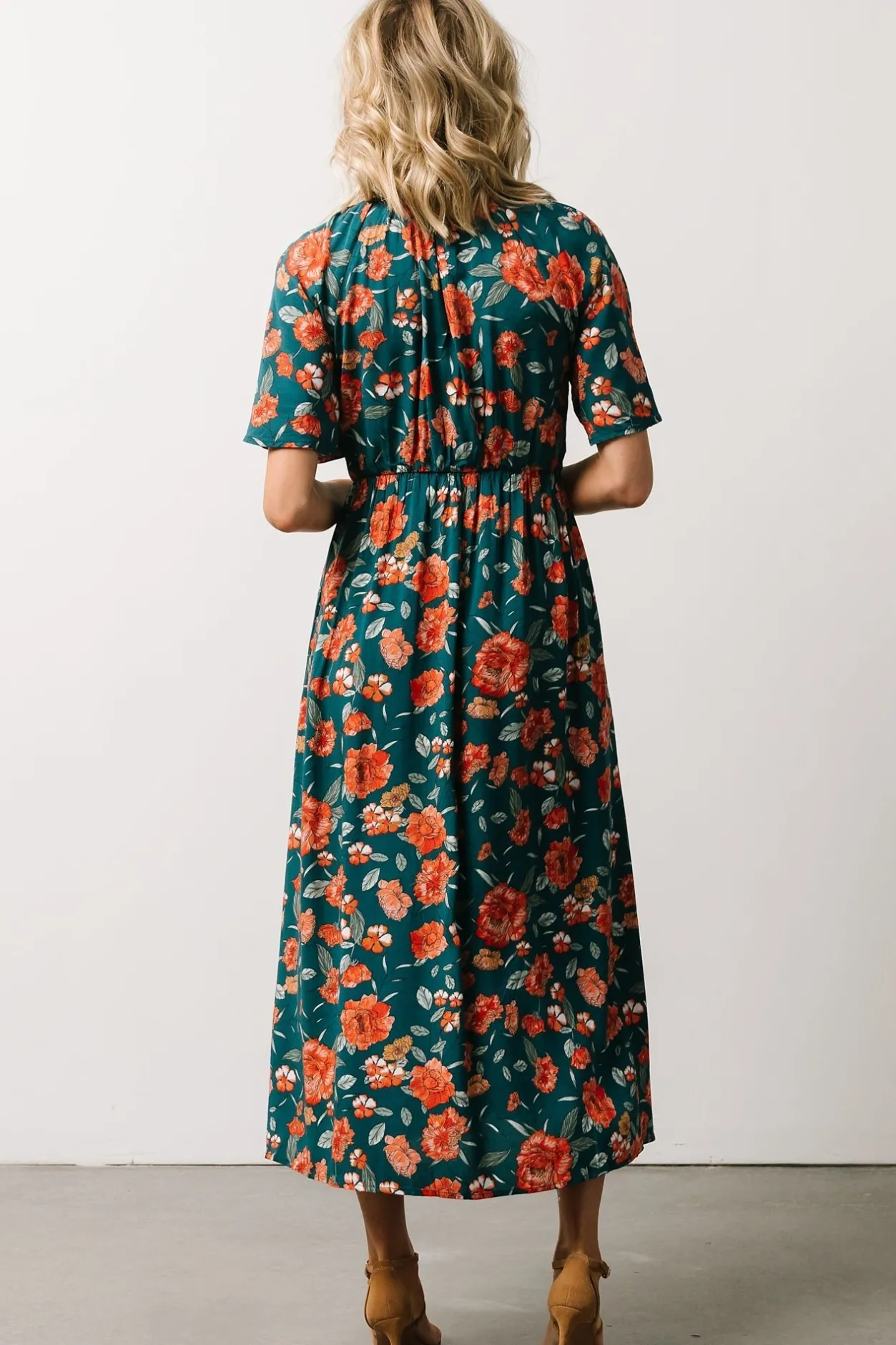 Best Baltic Born Botega Midi Dress | Jade Multi Floral JadeMultiFloral