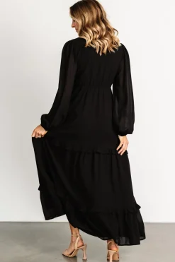 Discount Baltic Born Bowman Deep V Maxi Dress | Black