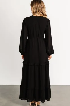 Discount Baltic Born Bowman Deep V Maxi Dress | Black