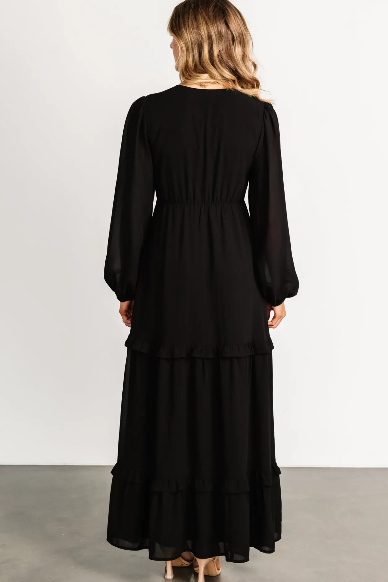 Discount Baltic Born Bowman Deep V Maxi Dress | Black