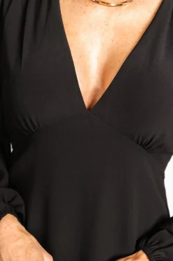 Discount Baltic Born Bowman Deep V Maxi Dress | Black