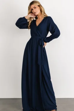 Sale Baltic Born Breanne Faux Wrap Maxi Dress | Navy