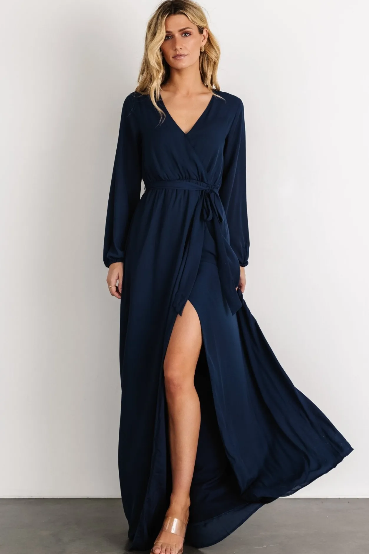 Sale Baltic Born Breanne Faux Wrap Maxi Dress | Navy