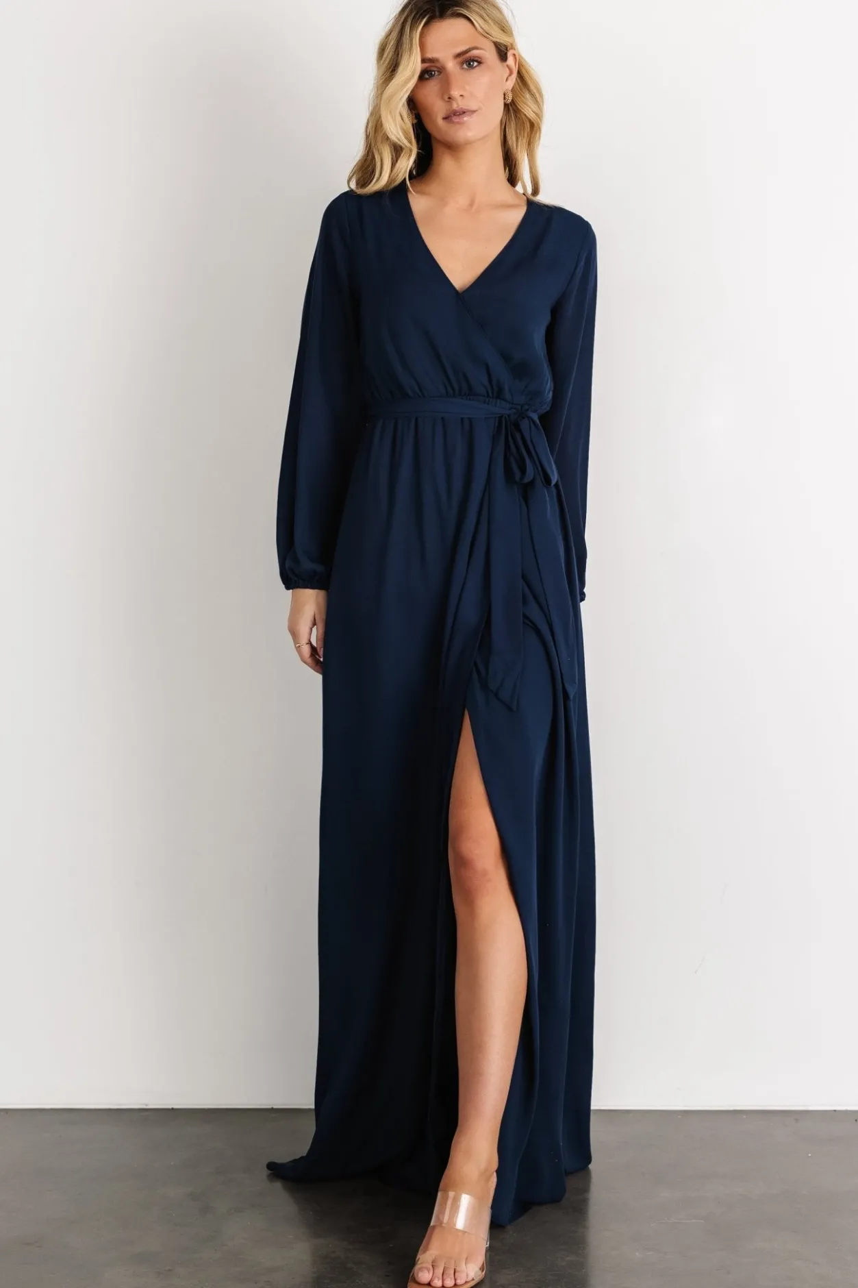 Sale Baltic Born Breanne Faux Wrap Maxi Dress | Navy