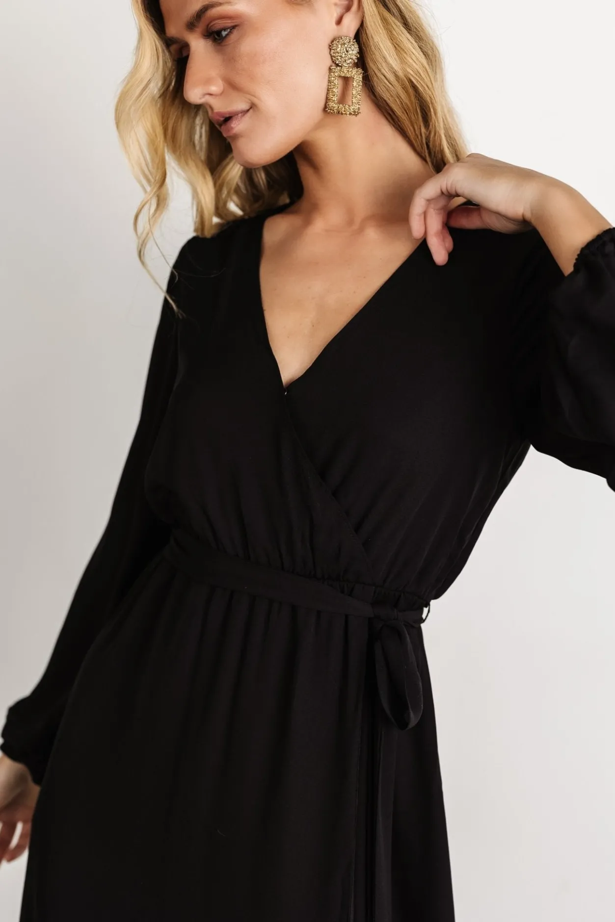 Outlet Baltic Born Breanne Faux Wrap Maxi Dress | Black