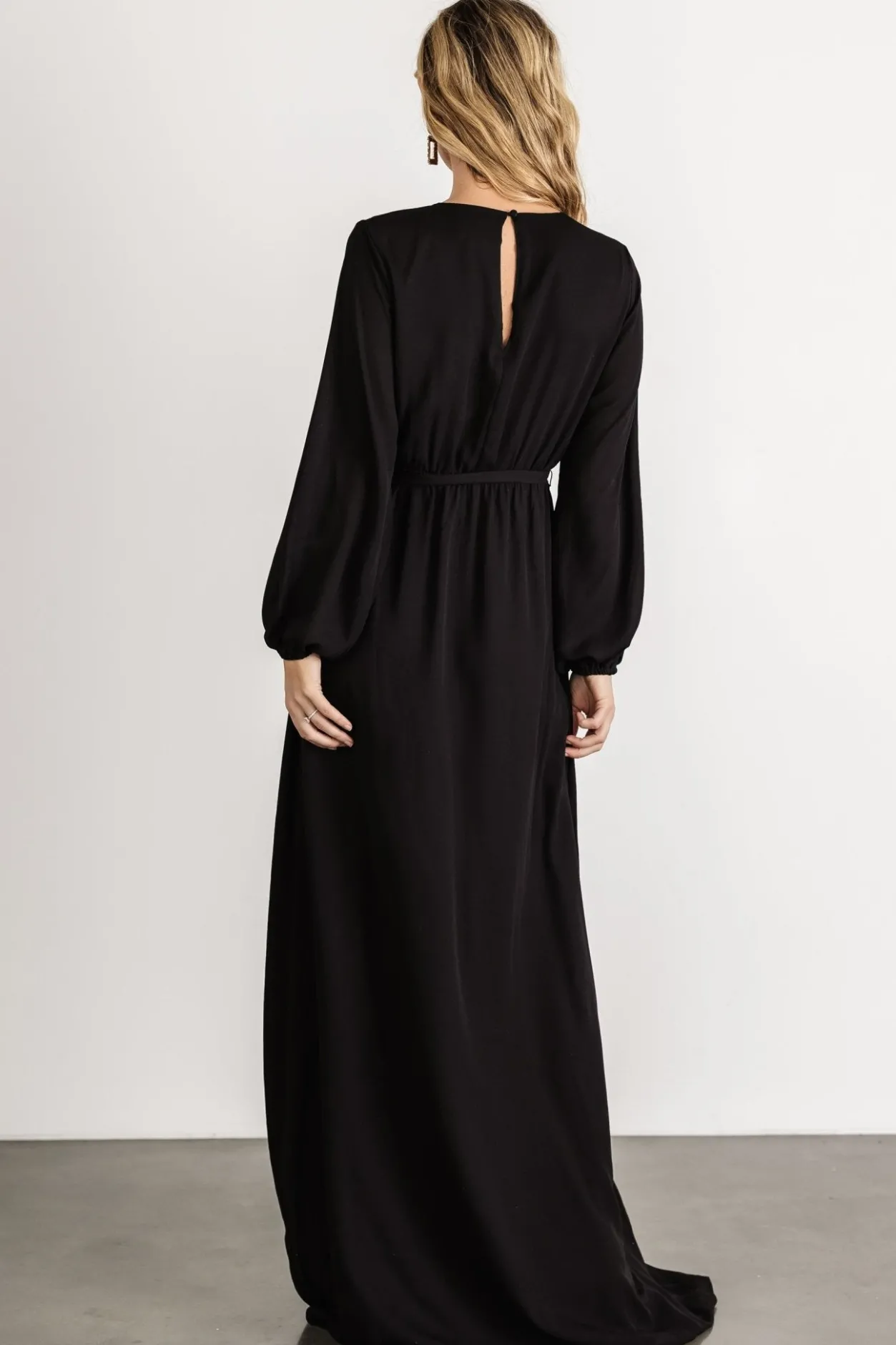 Outlet Baltic Born Breanne Faux Wrap Maxi Dress | Black