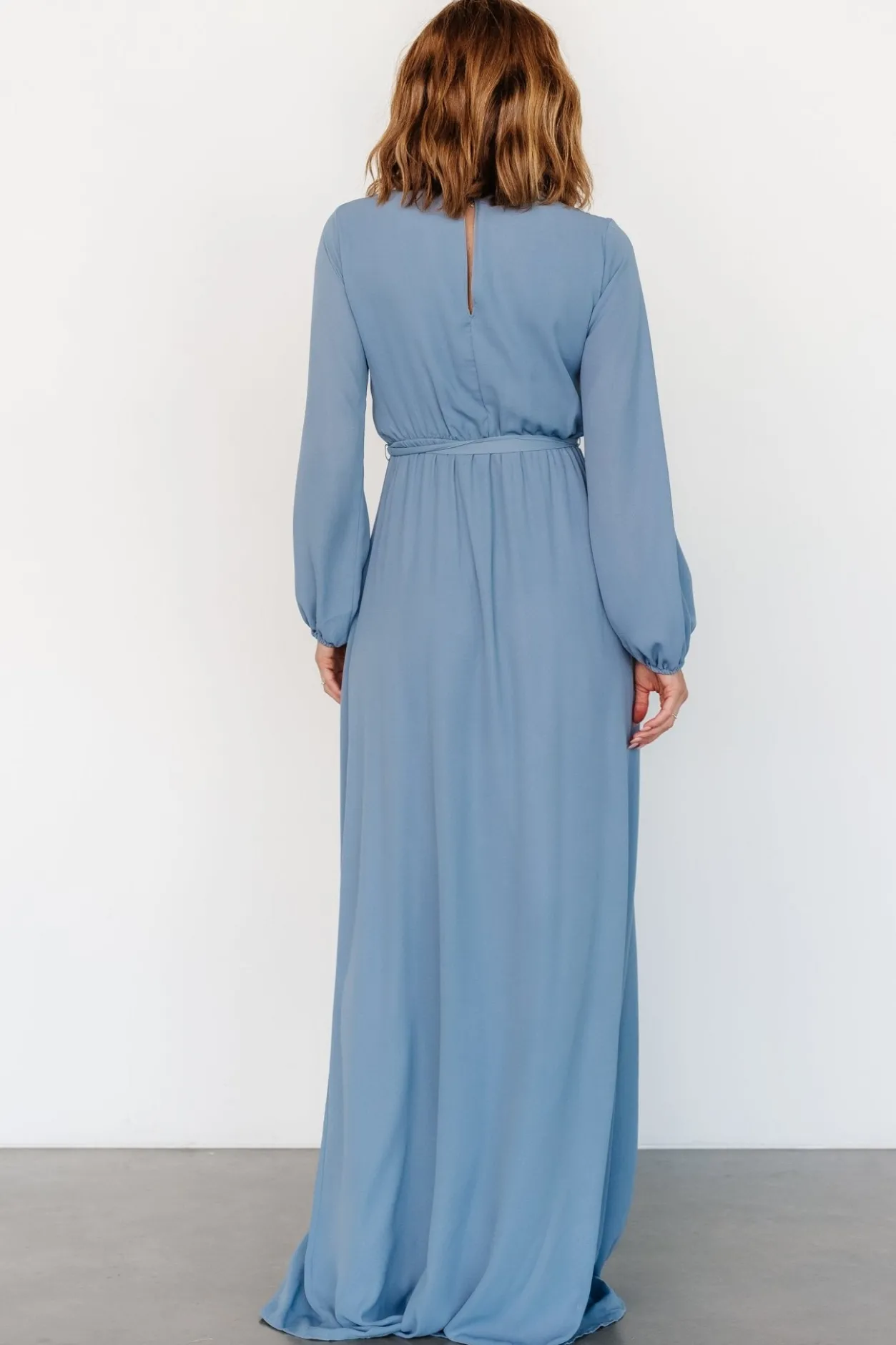 Outlet Baltic Born Breanne Faux Wrap Maxi Dress | Slate Blue SlateBlue