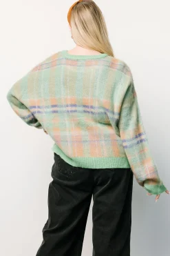 Sale Baltic Born Brentridge Plaid Sweater | Green Multi GreenMulti