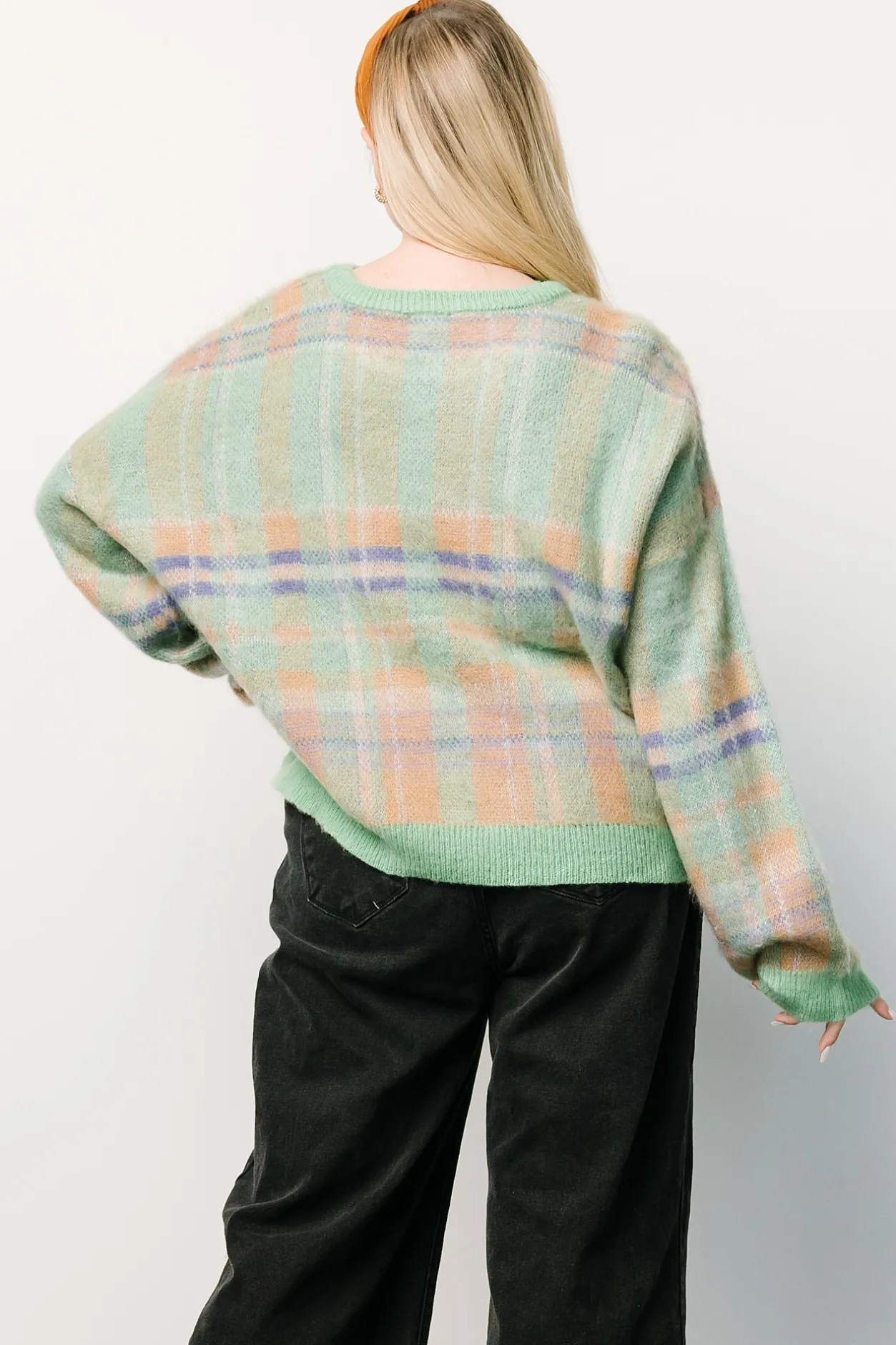 Sale Baltic Born Brentridge Plaid Sweater | Green Multi GreenMulti