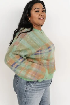 Sale Baltic Born Brentridge Plaid Sweater | Green Multi GreenMulti