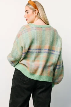 Sale Baltic Born Brentridge Plaid Sweater | Green Multi GreenMulti