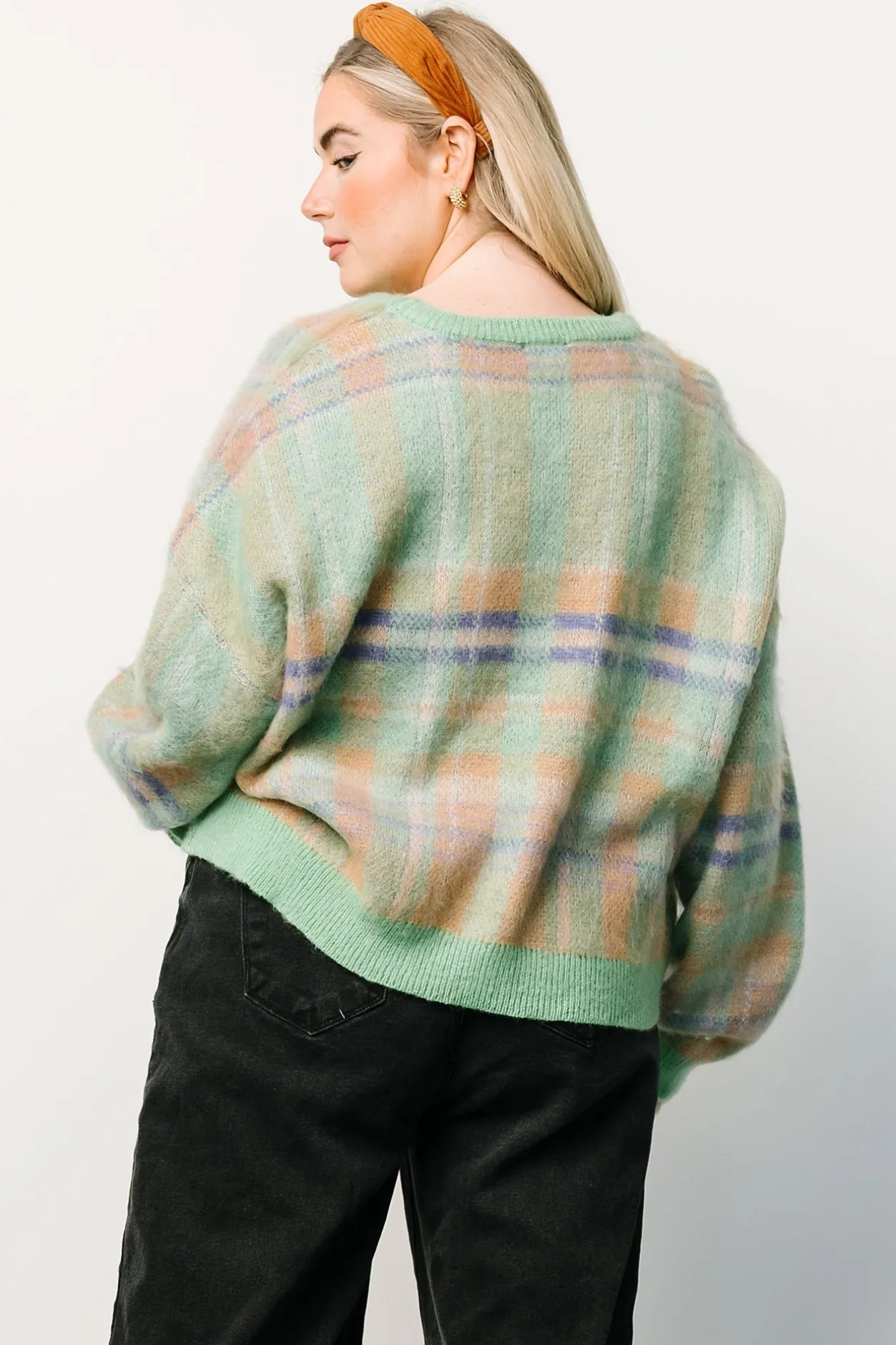 Sale Baltic Born Brentridge Plaid Sweater | Green Multi GreenMulti
