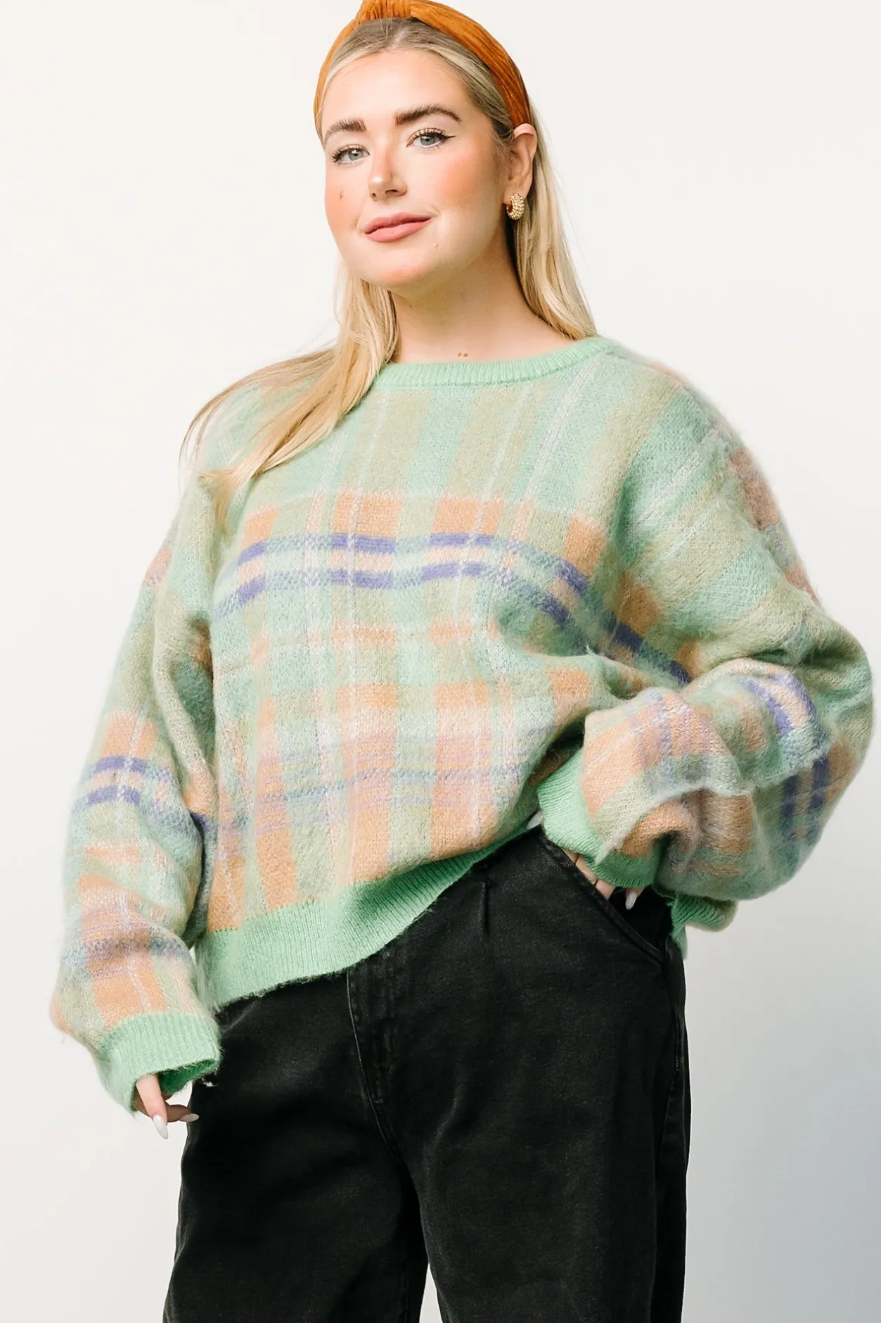 Sale Baltic Born Brentridge Plaid Sweater | Green Multi GreenMulti