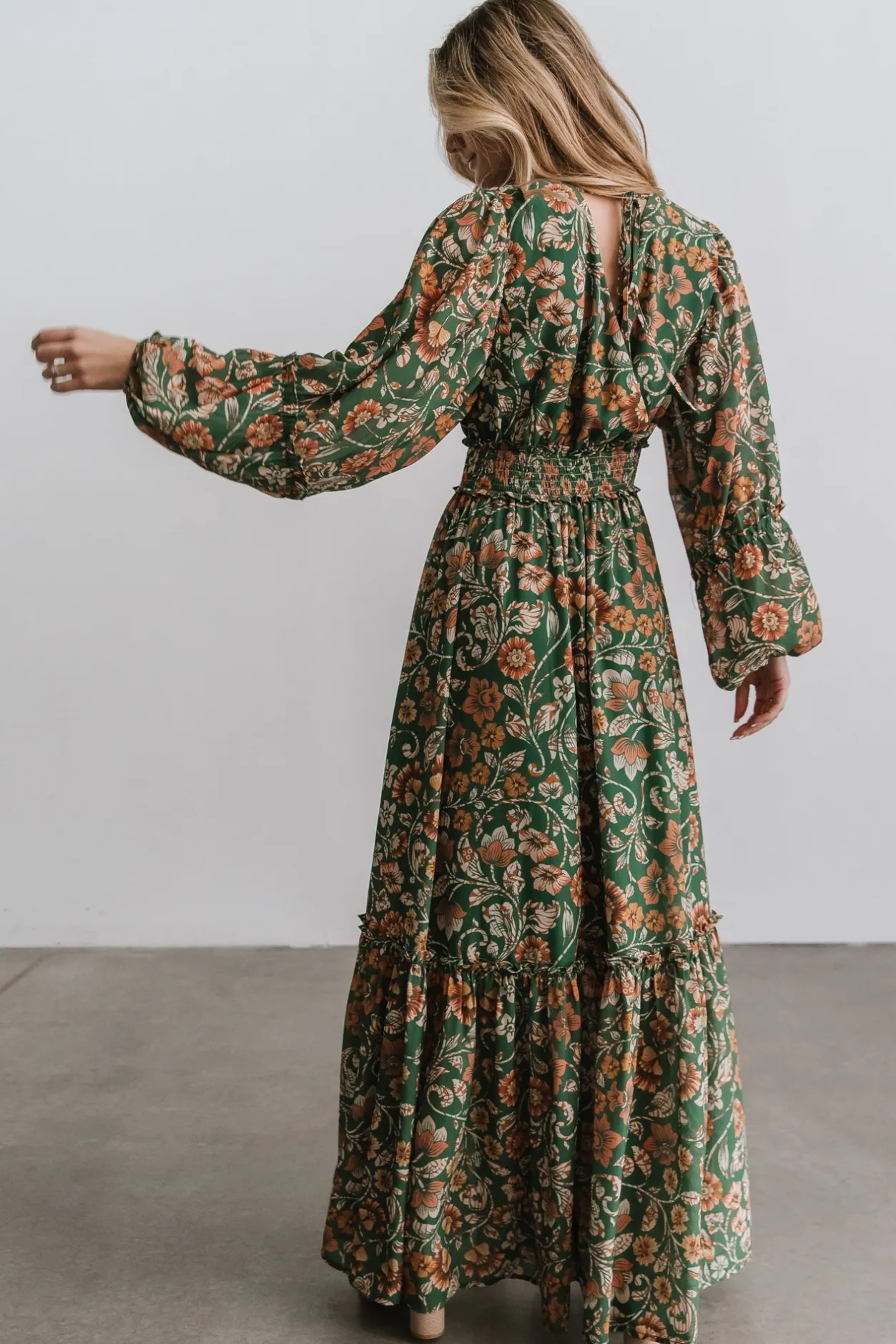 Outlet Baltic Born Bria Maxi Dress | Green Floral GreenFloral