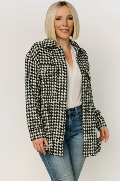 Sale Baltic Born Bridger Houndstooth Jacket | Dark Navy + Ivory DarkNavy+Ivory