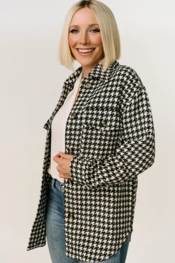 Sale Baltic Born Bridger Houndstooth Jacket | Dark Navy + Ivory DarkNavy+Ivory