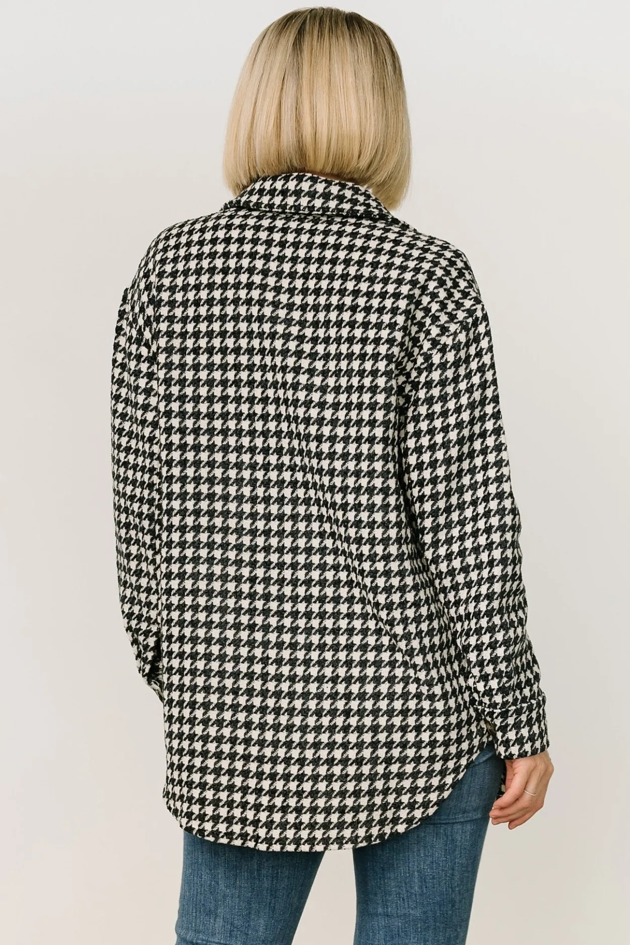 Sale Baltic Born Bridger Houndstooth Jacket | Dark Navy + Ivory DarkNavy+Ivory