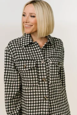 Sale Baltic Born Bridger Houndstooth Jacket | Dark Navy + Ivory DarkNavy+Ivory