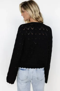 Clearance Baltic Born Brigid Pointelle Cardigan | Black