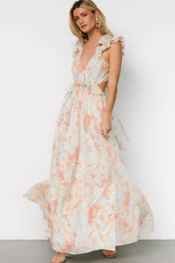 Hot Baltic Born Brigitta Maxi Dress | Mint Floral MintFloral