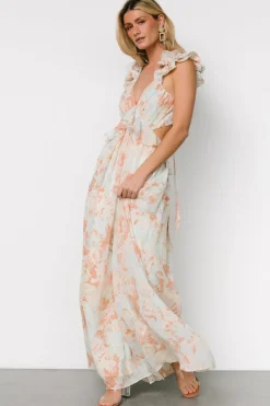 Hot Baltic Born Brigitta Maxi Dress | Mint Floral MintFloral