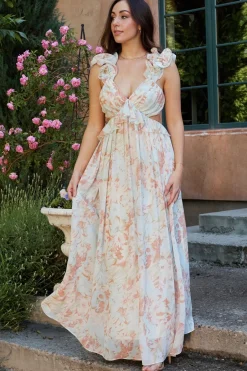 Hot Baltic Born Brigitta Maxi Dress | Mint Floral MintFloral