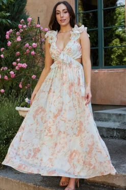Hot Baltic Born Brigitta Maxi Dress | Mint Floral MintFloral