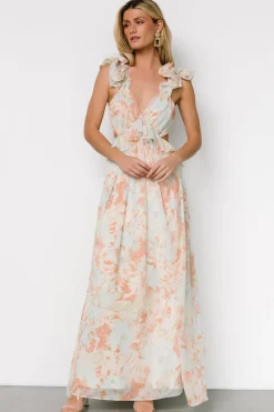 Hot Baltic Born Brigitta Maxi Dress | Mint Floral MintFloral