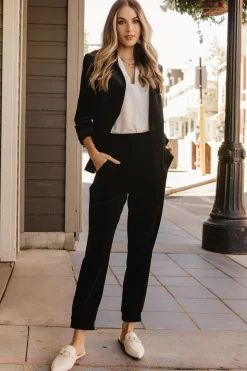 Hot Baltic Born Brinton Velvet Blazer | Black