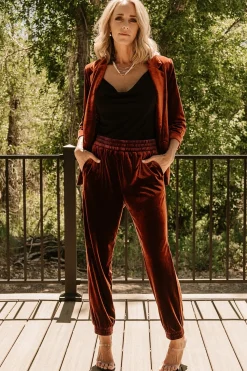 Outlet Baltic Born Brinton Velvet Blazer | Cinnamon