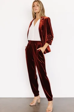 Outlet Baltic Born Brinton Velvet Blazer | Cinnamon