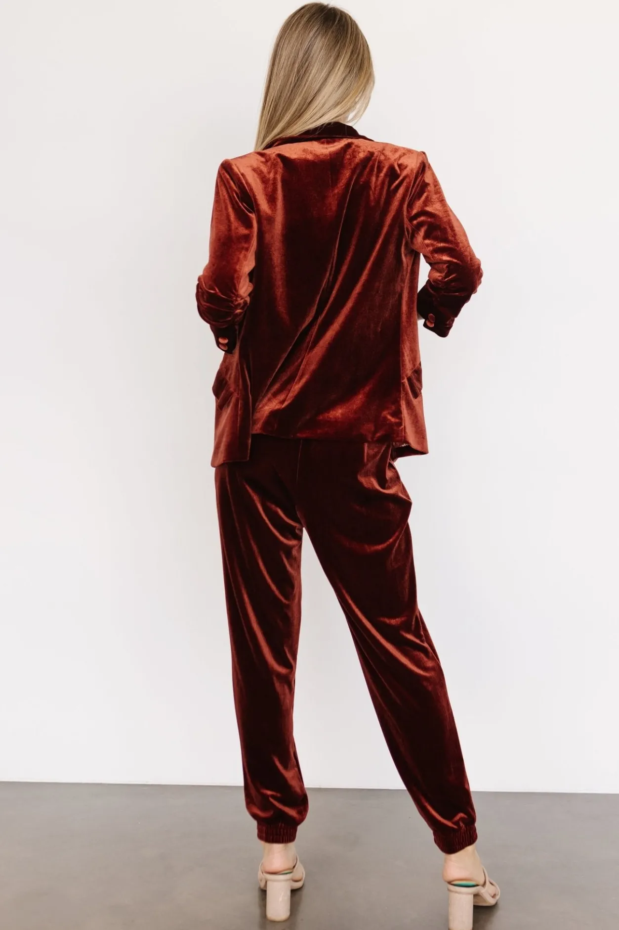 Outlet Baltic Born Brinton Velvet Blazer | Cinnamon