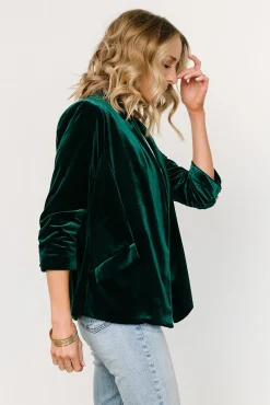 Hot Baltic Born Brinton Velvet Blazer | Dark Green DarkGreen