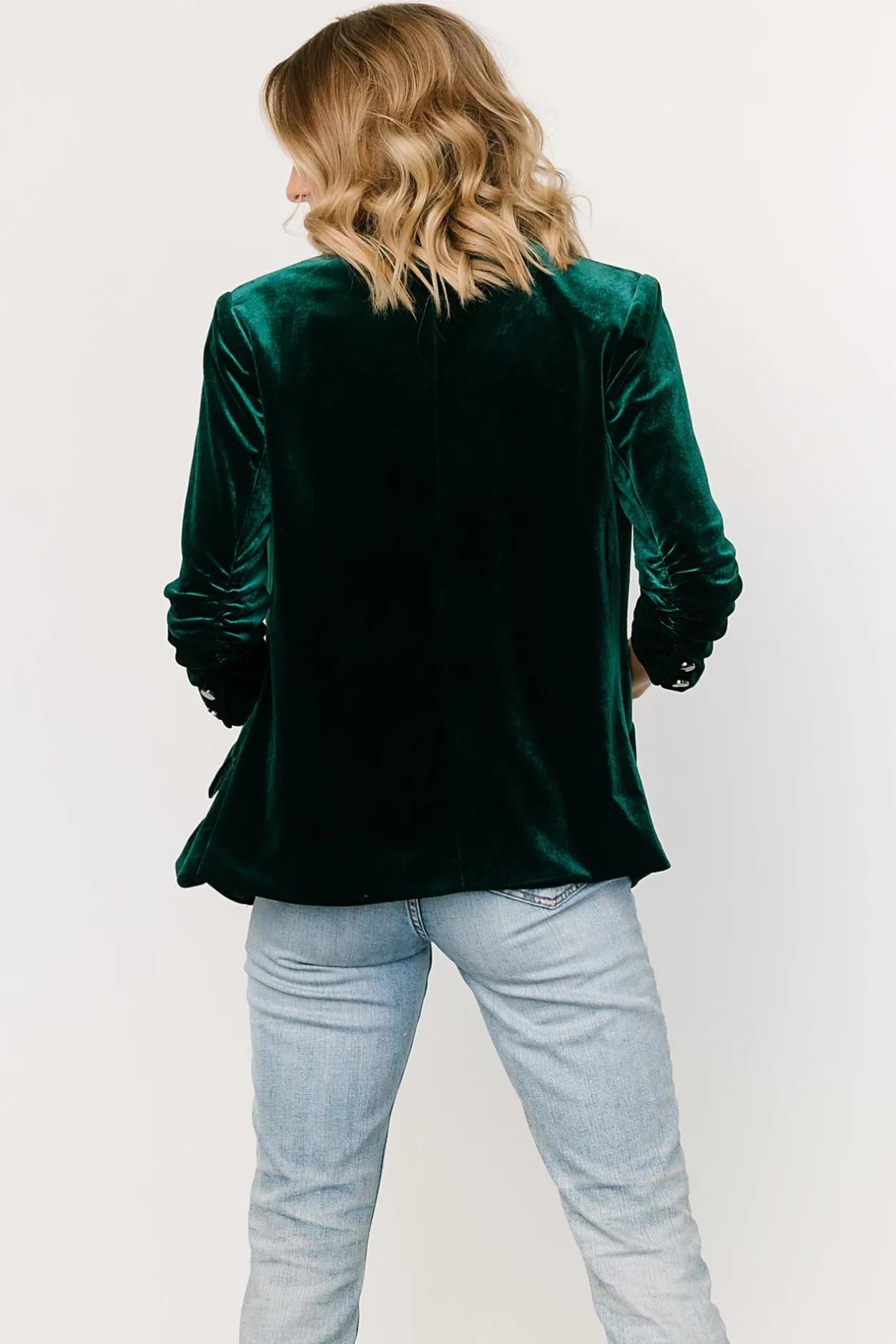 Hot Baltic Born Brinton Velvet Blazer | Dark Green DarkGreen