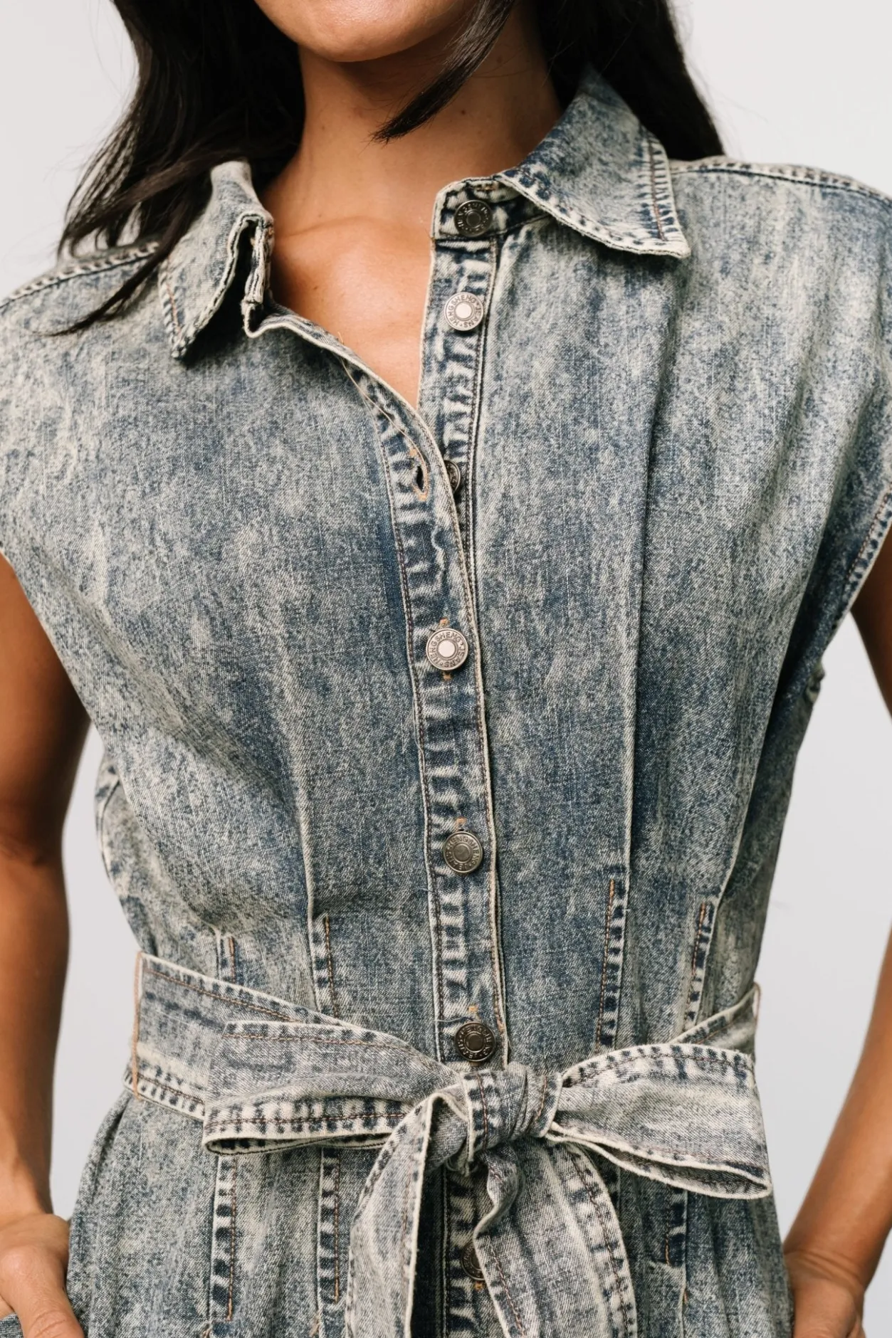 Online Baltic Born Britney Denim Dress | Vintage Blue VintageBlue