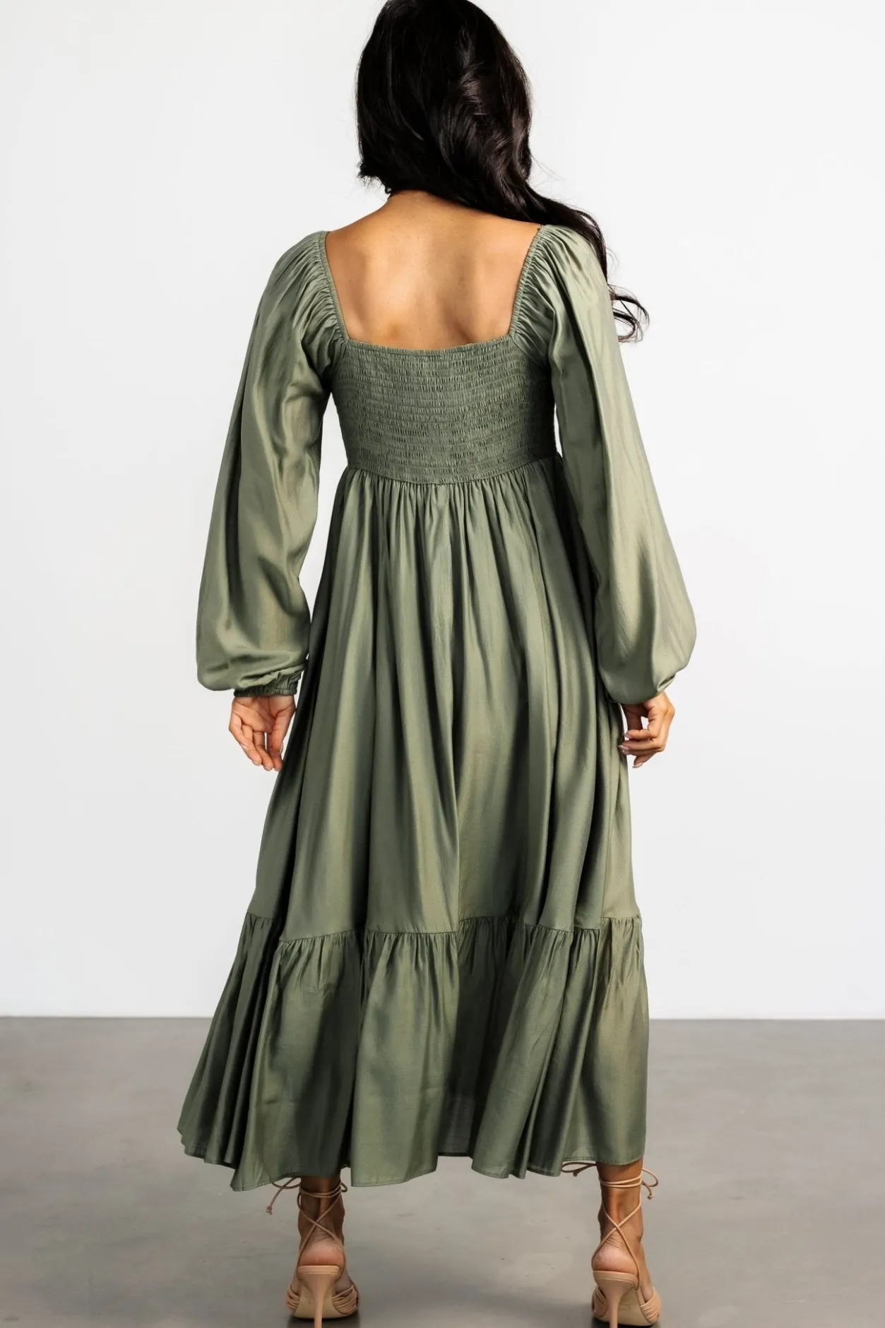 New Baltic Born Brittany Long Sleeve Dress | Olive