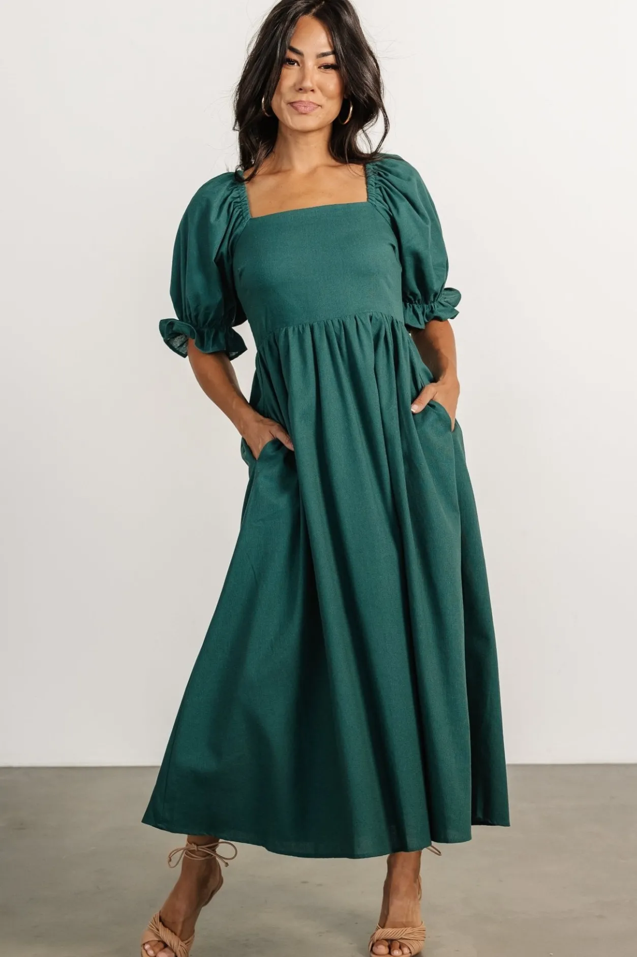 Fashion Baltic Born Britton Midi Dress | Evergreen
