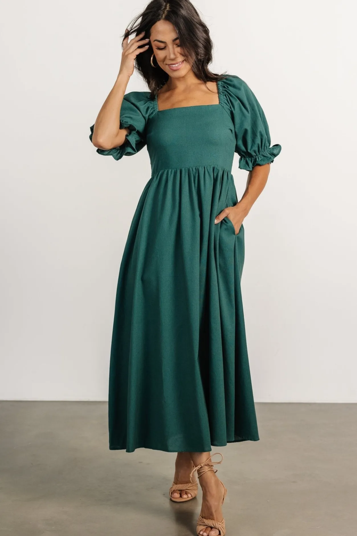 Fashion Baltic Born Britton Midi Dress | Evergreen