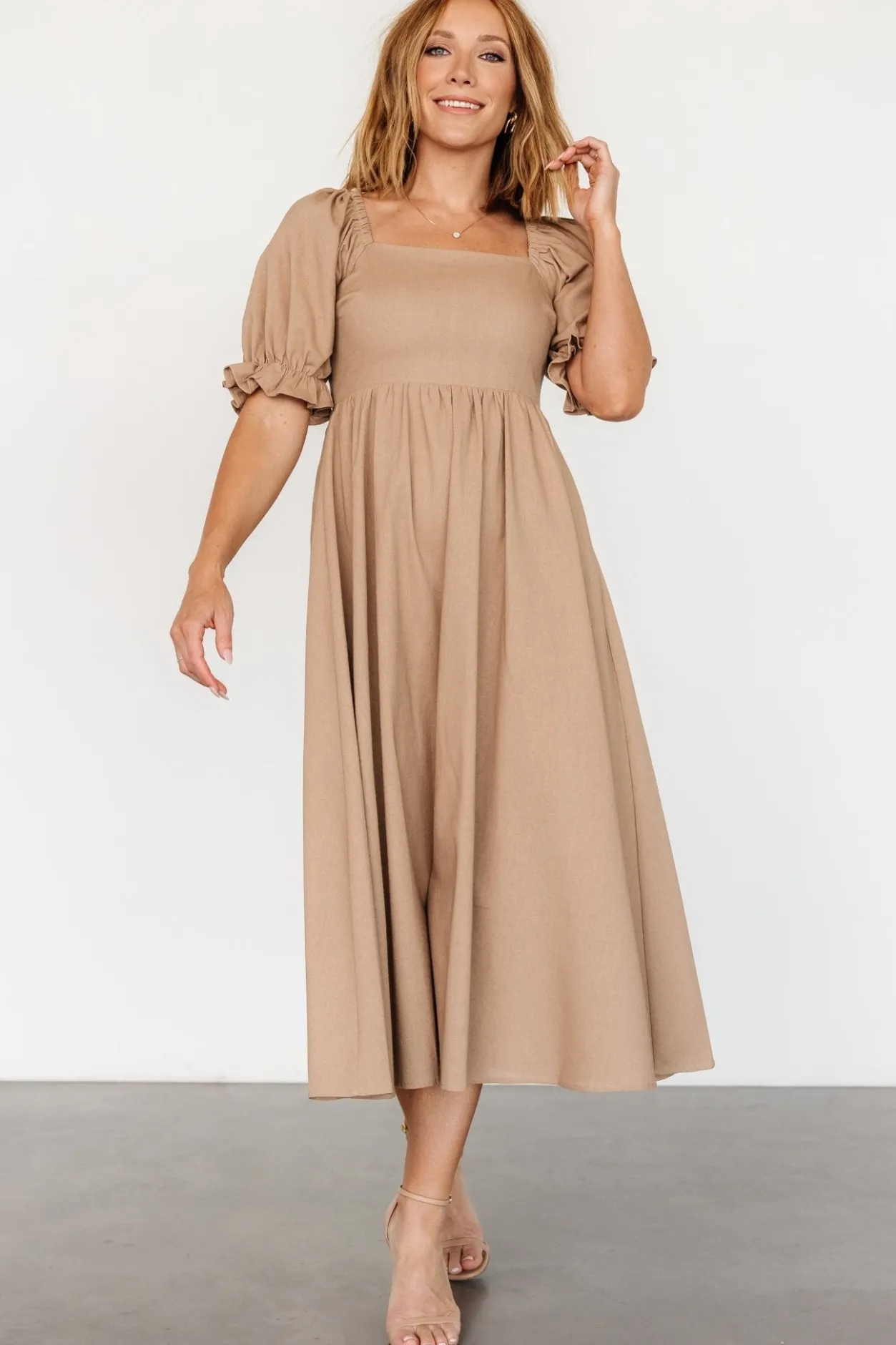 Discount Baltic Born Britton Midi Dress | Tan