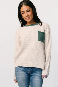 Hot Baltic Born Brixton Weave Sweater | Oatmeal