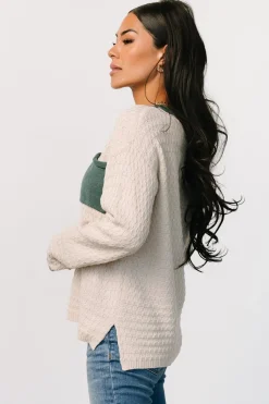 Hot Baltic Born Brixton Weave Sweater | Oatmeal