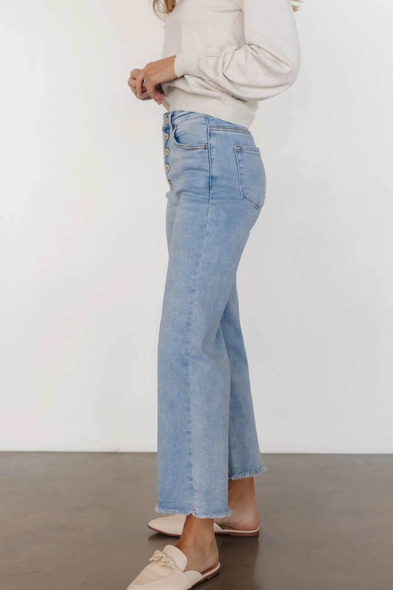 Outlet Baltic Born Brody High-Rise Wide Leg Jeans | Light Wash LightWash