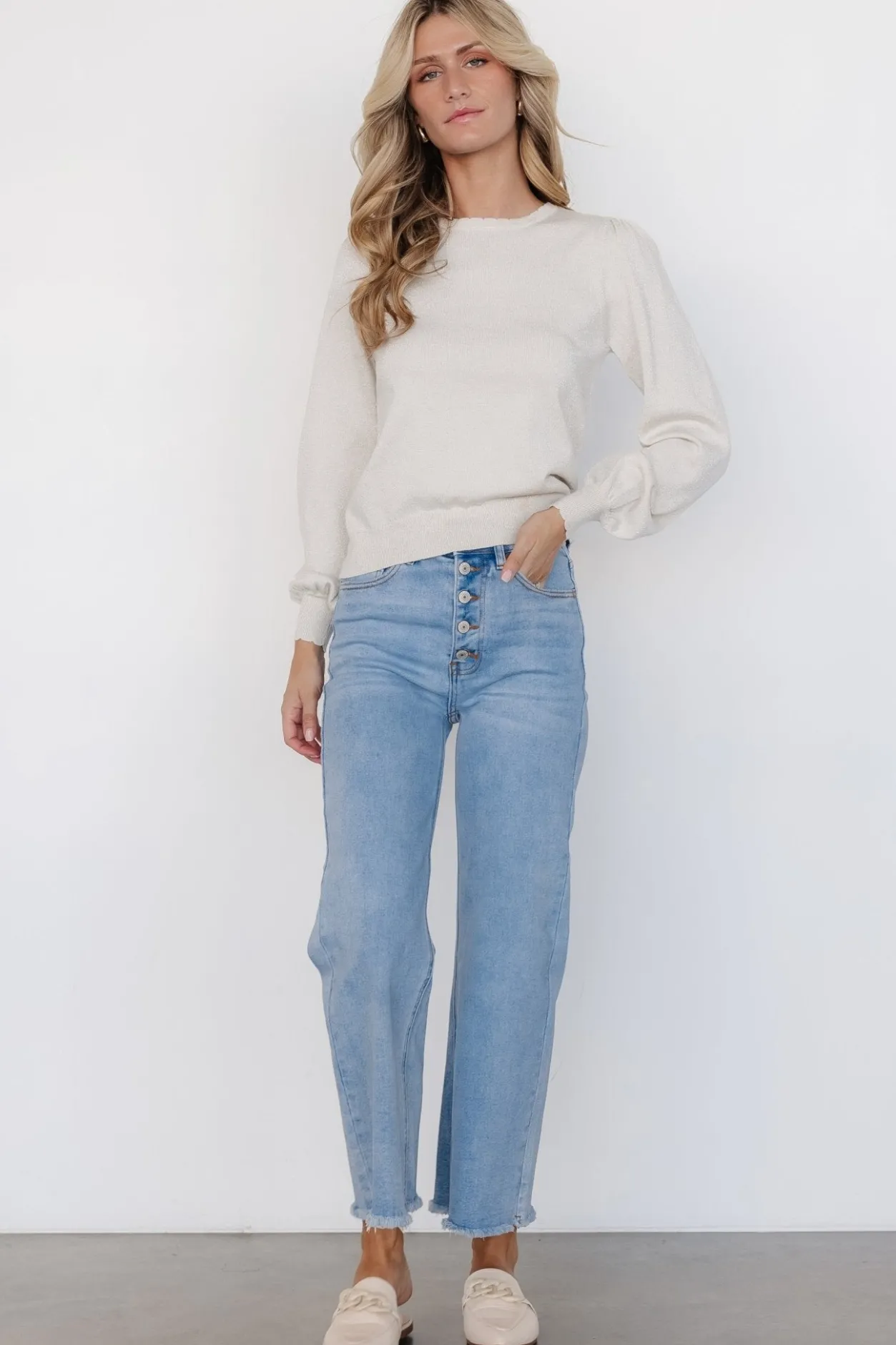 Outlet Baltic Born Brody High-Rise Wide Leg Jeans | Light Wash LightWash