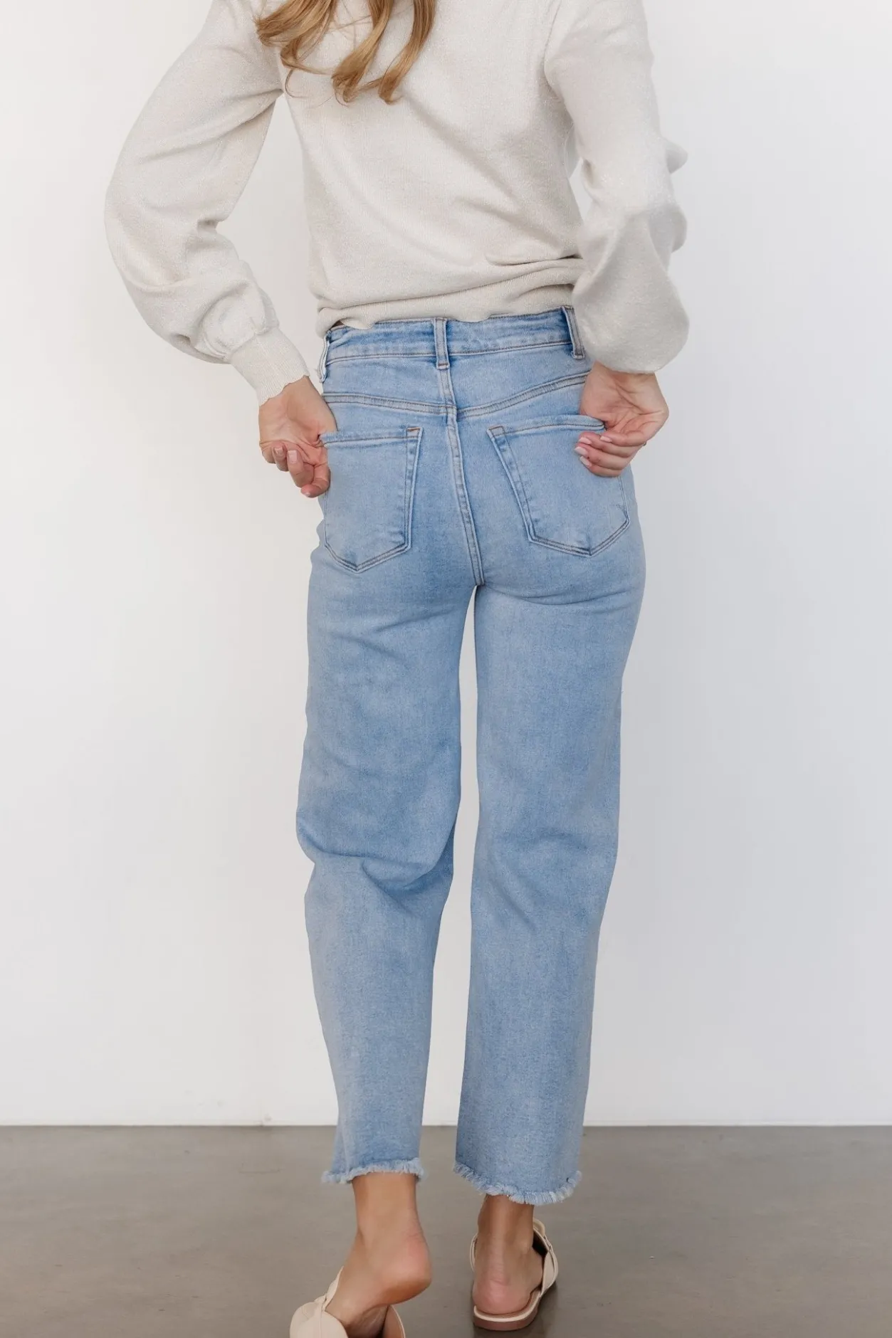 Outlet Baltic Born Brody High-Rise Wide Leg Jeans | Light Wash LightWash